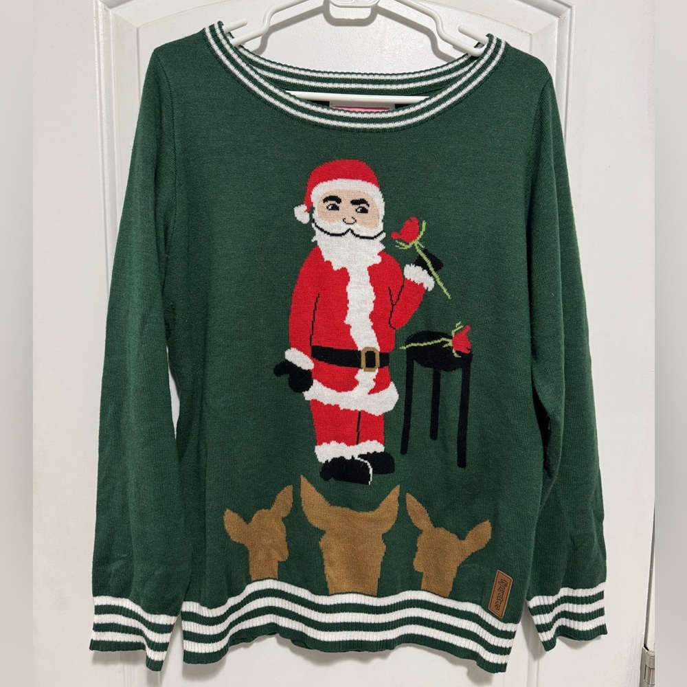 Tipsy Elves “The Bachelor” themed ugly Christmas sweater